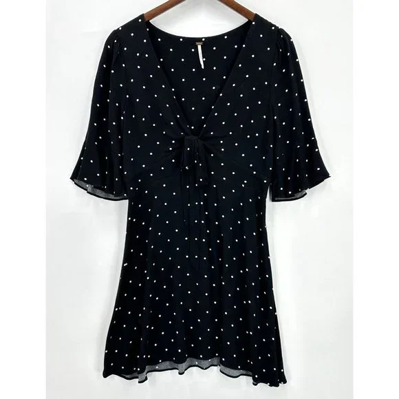 free people black polka dot dress Spanx The Perfect Hi-Rise Flare Pant In Black